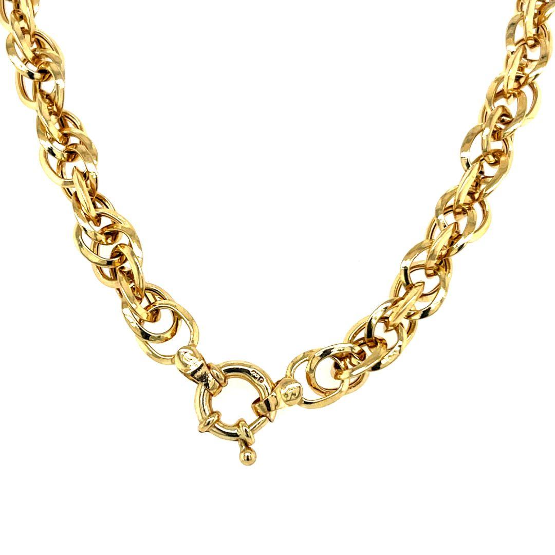 da uomo o donna Collana Renaissance A Link in oro 18K in vendita