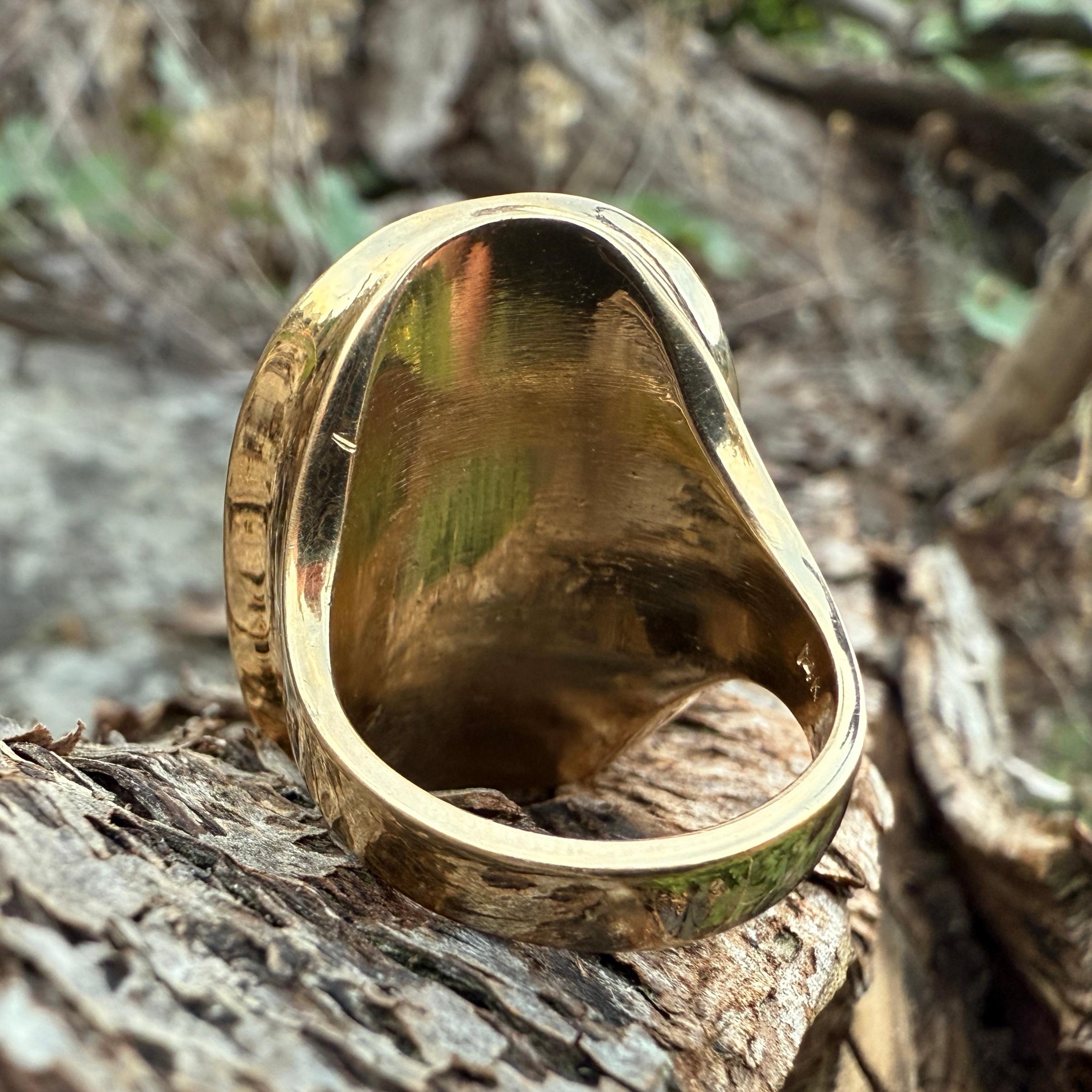 Renaissance-Achat-Kamee-Ring mit der Darstellung eines Julio-Claudianischen Prinzen. im Angebot 2