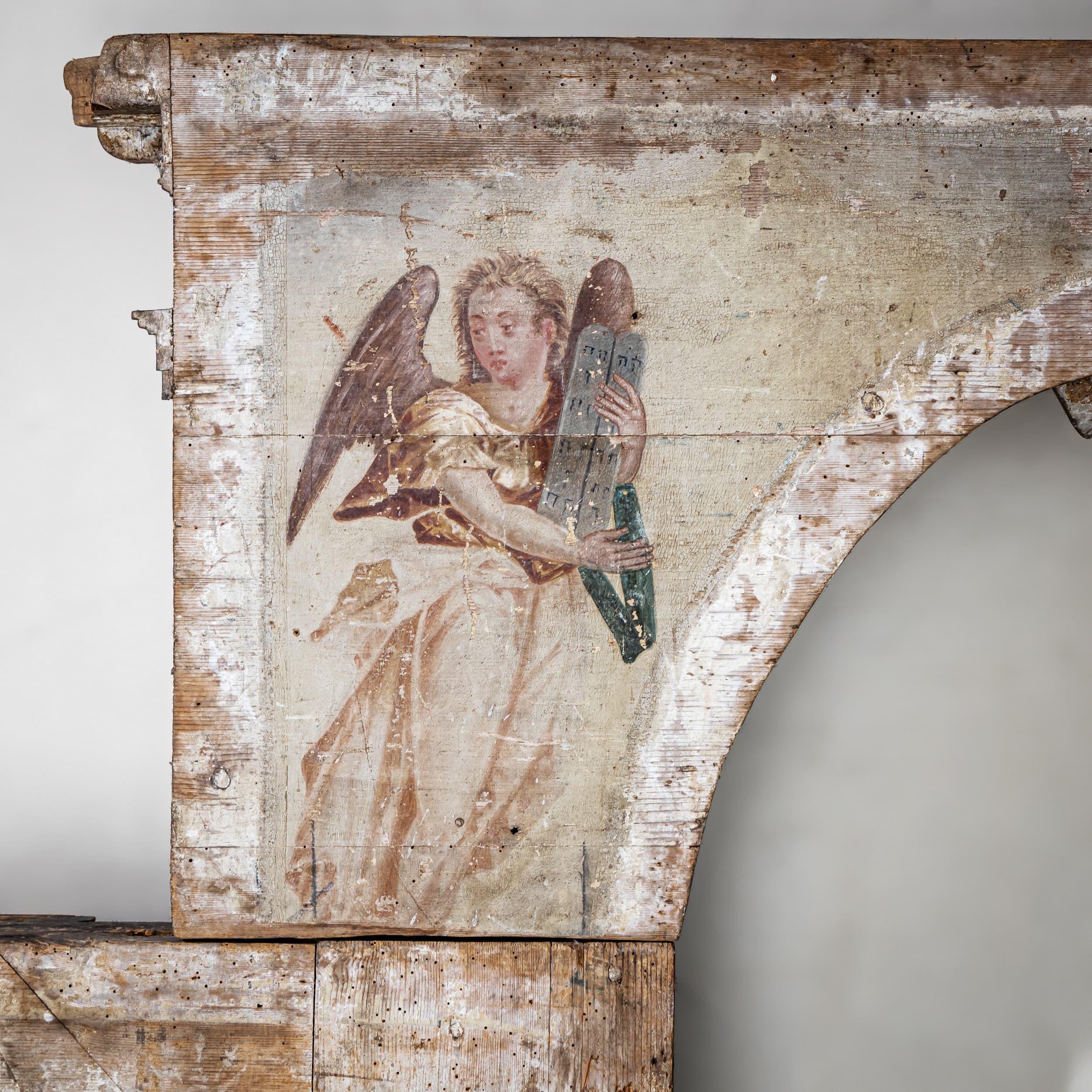 Pino Cornice d'altare rinascimentale, probabilmente Italia, fine XVI secolo in vendita