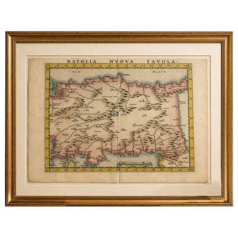 Renaissance Anatolia Map, Natolia Nuova Tavola, Italian Atlas c.1598