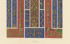 Renaissance Architectural Ornament – Gilded Scrollwork & Cherubs, Pl. LXVI, 1869