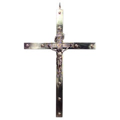Renaissance Brass Mounted Crucifix