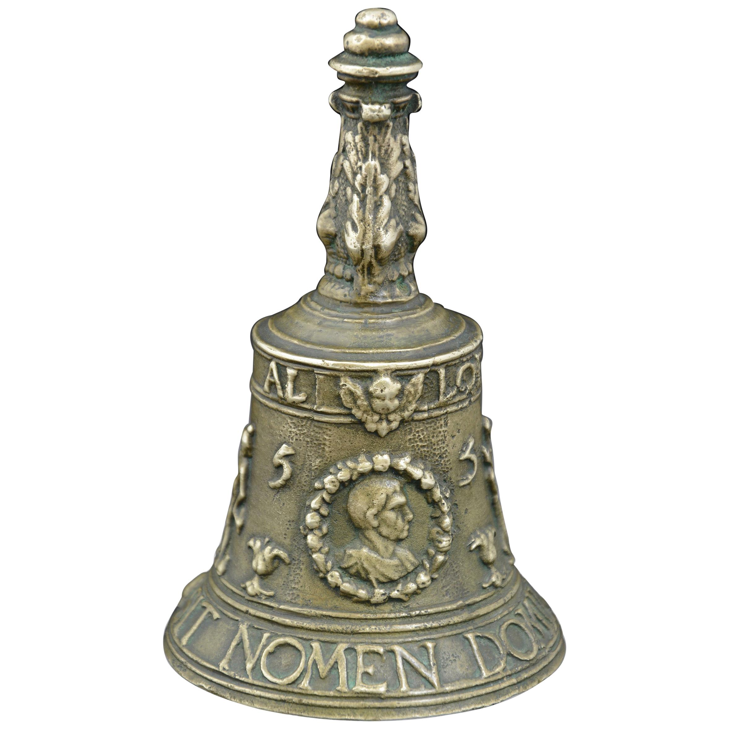 Renaissance Bronze Bell, 1555, Dated