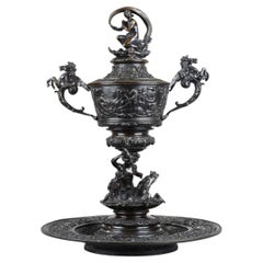 Renaissance bronze bowl Antonio Pandiani Milano