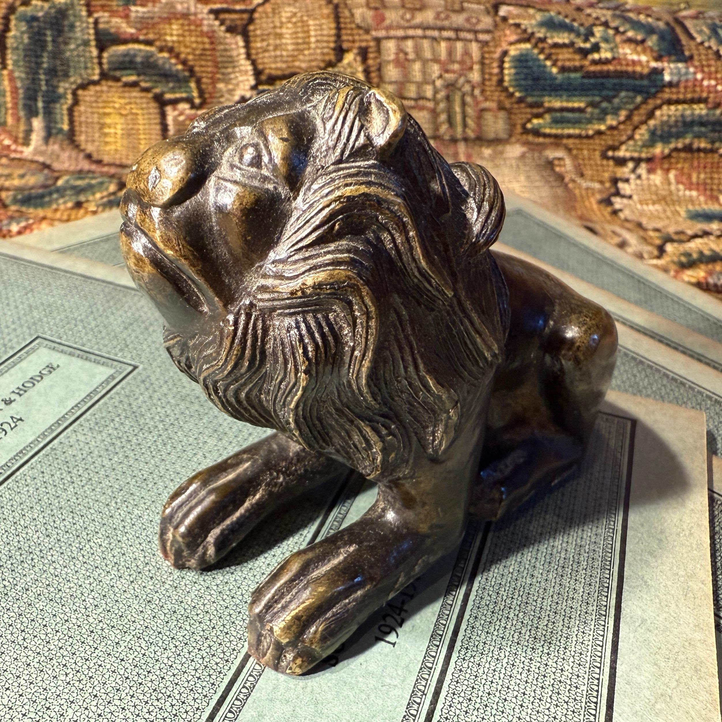 Leone rinascimentale in bronzo. Germania o Italia, XVI secolo. in vendita 4