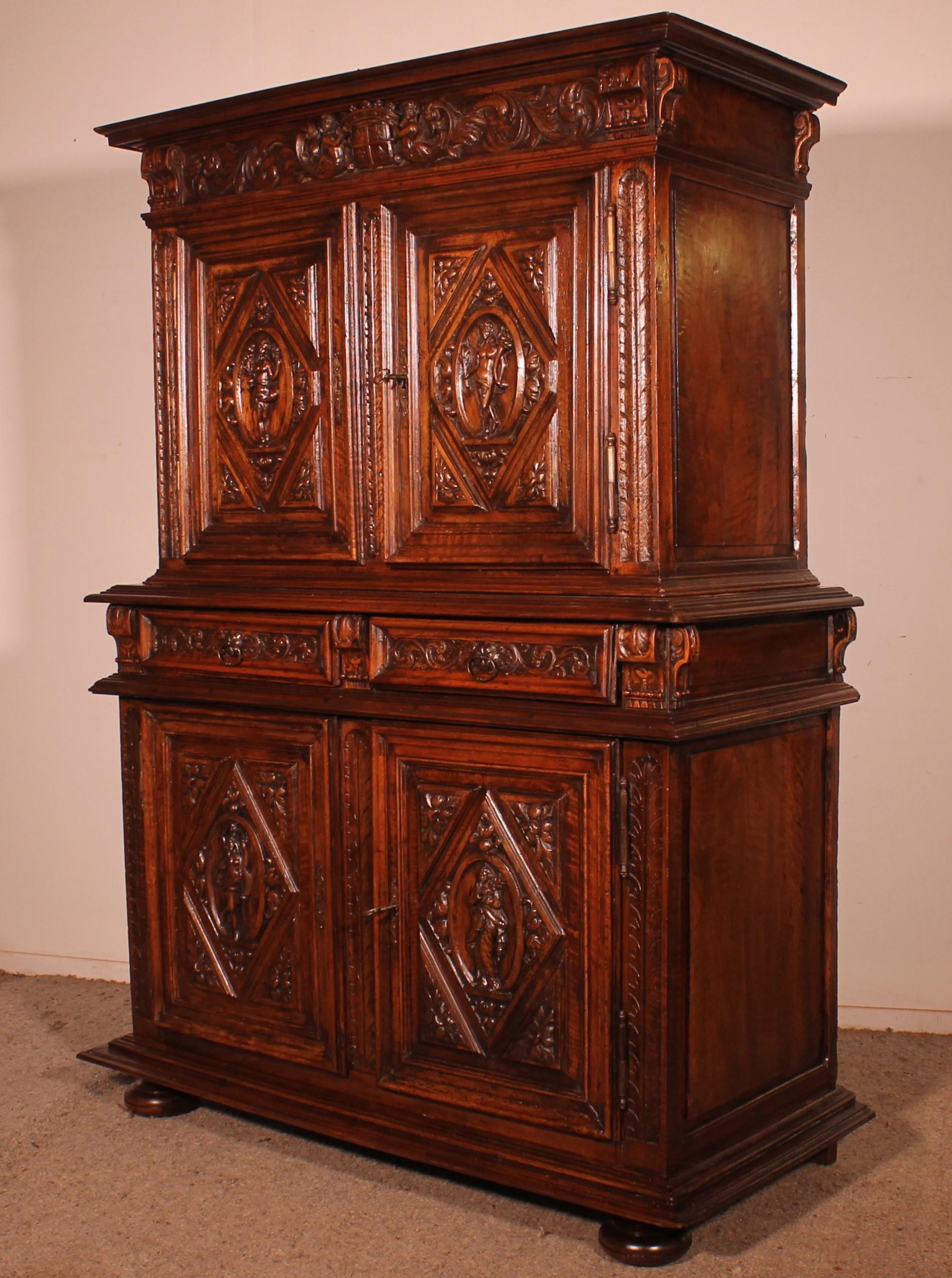 Renaissance Buffet Representing The 4 Seasons Circa 1580 - France For Sale 3