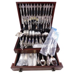 Renaissance by Christofle France Sterling Silver Flatware Service Set 147 Pcs