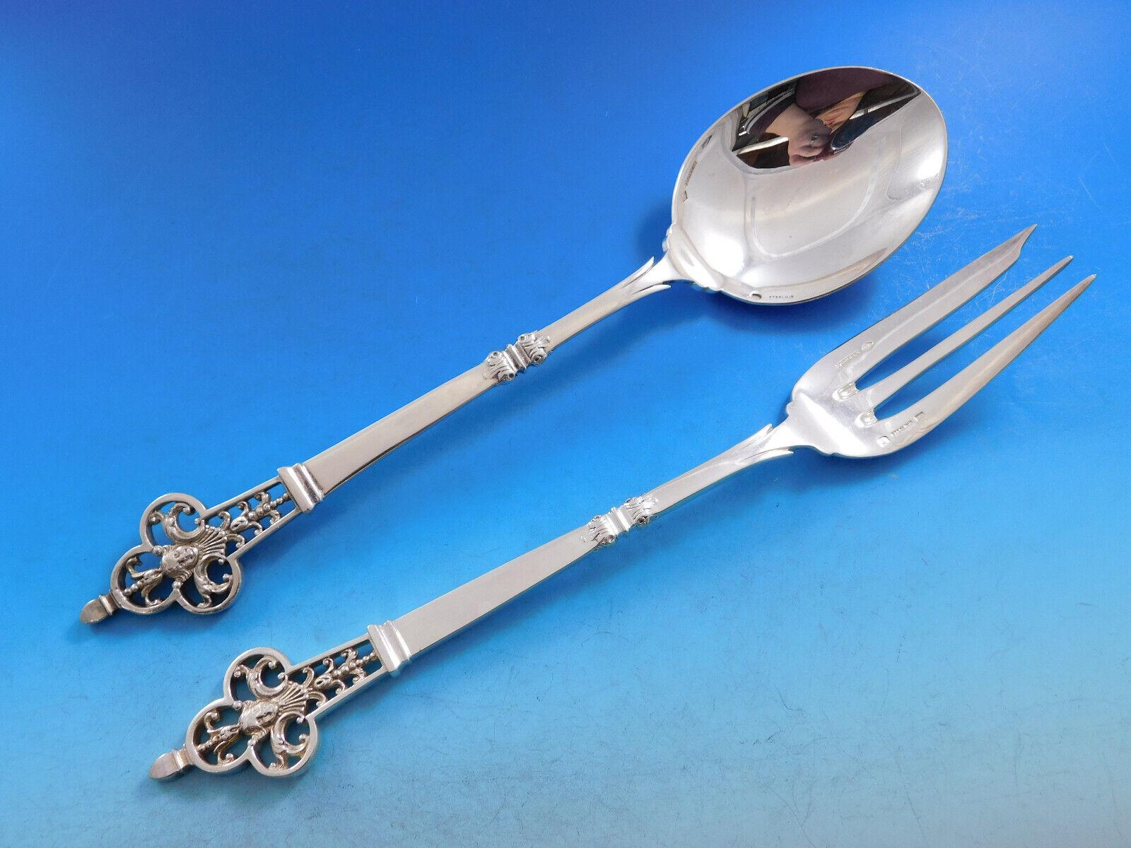 Juego de 79 cubiertos de plata de ley Renaissance by Christofle France Plata esterlina en venta
