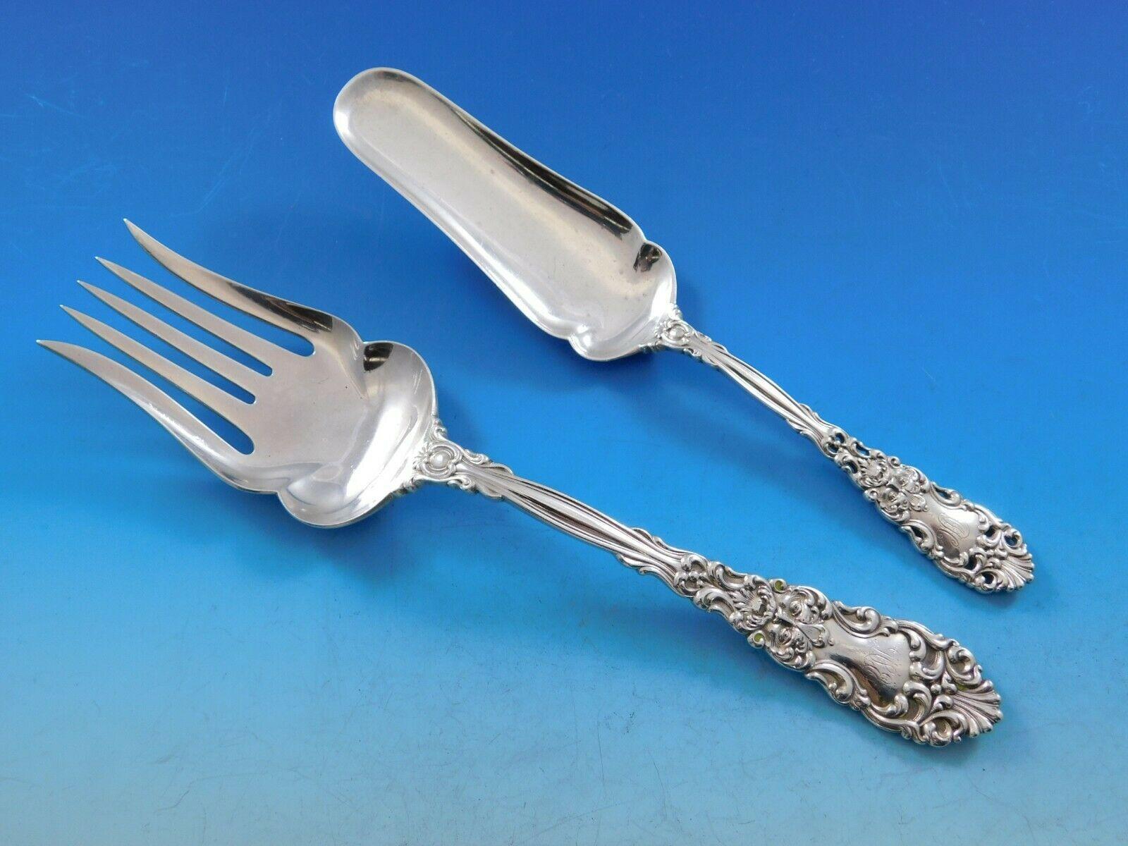 Renaissance by Dominick and Haff Sterling Silver Flatware Set Service 95 Pieces For Sale 4