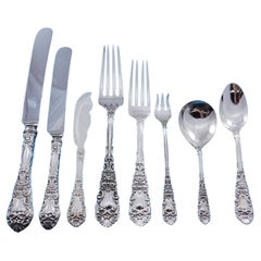 Renaissance by Dominick and Haff Sterling Silver Flatware Set Service 99 pcs Din