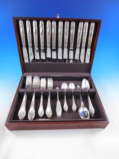 Renaissance by Plasait Orfevres 950 Silver Flatware Set Service Dinner 71 pcs