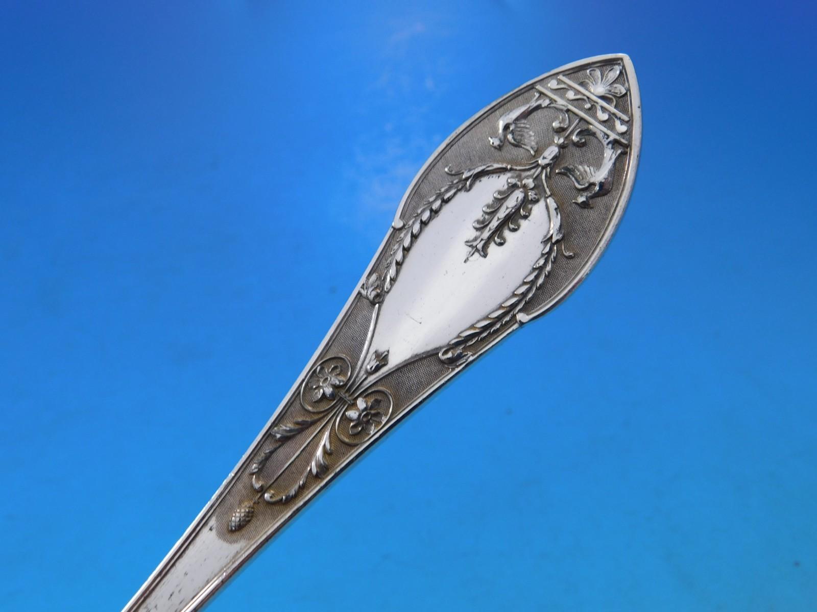 Renaissance by Plasait Orfevres 950 Silver Flatware Set Service Dinner 71 pcs For Sale 1