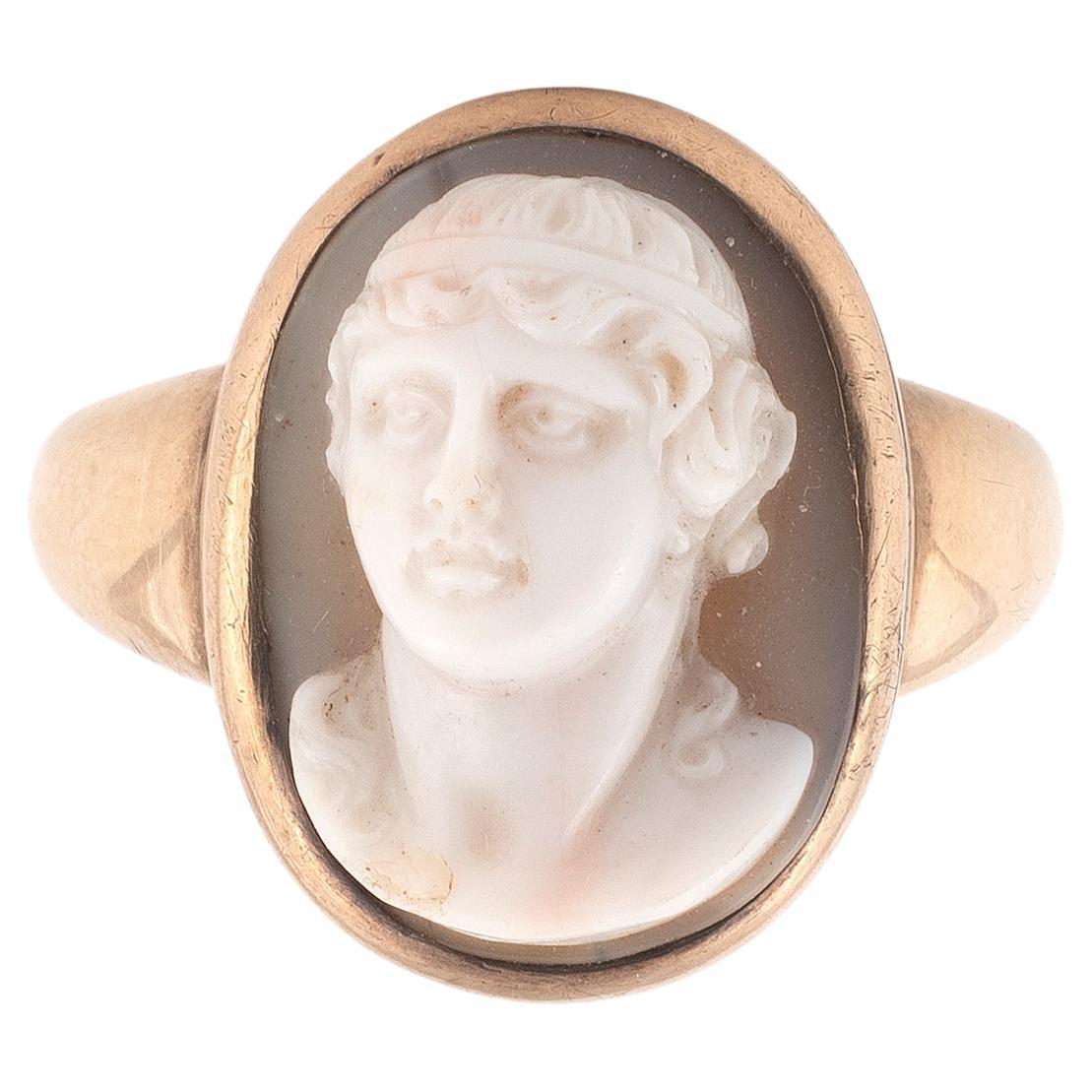 Renaissance Cameo Ring of a Man in Profile
