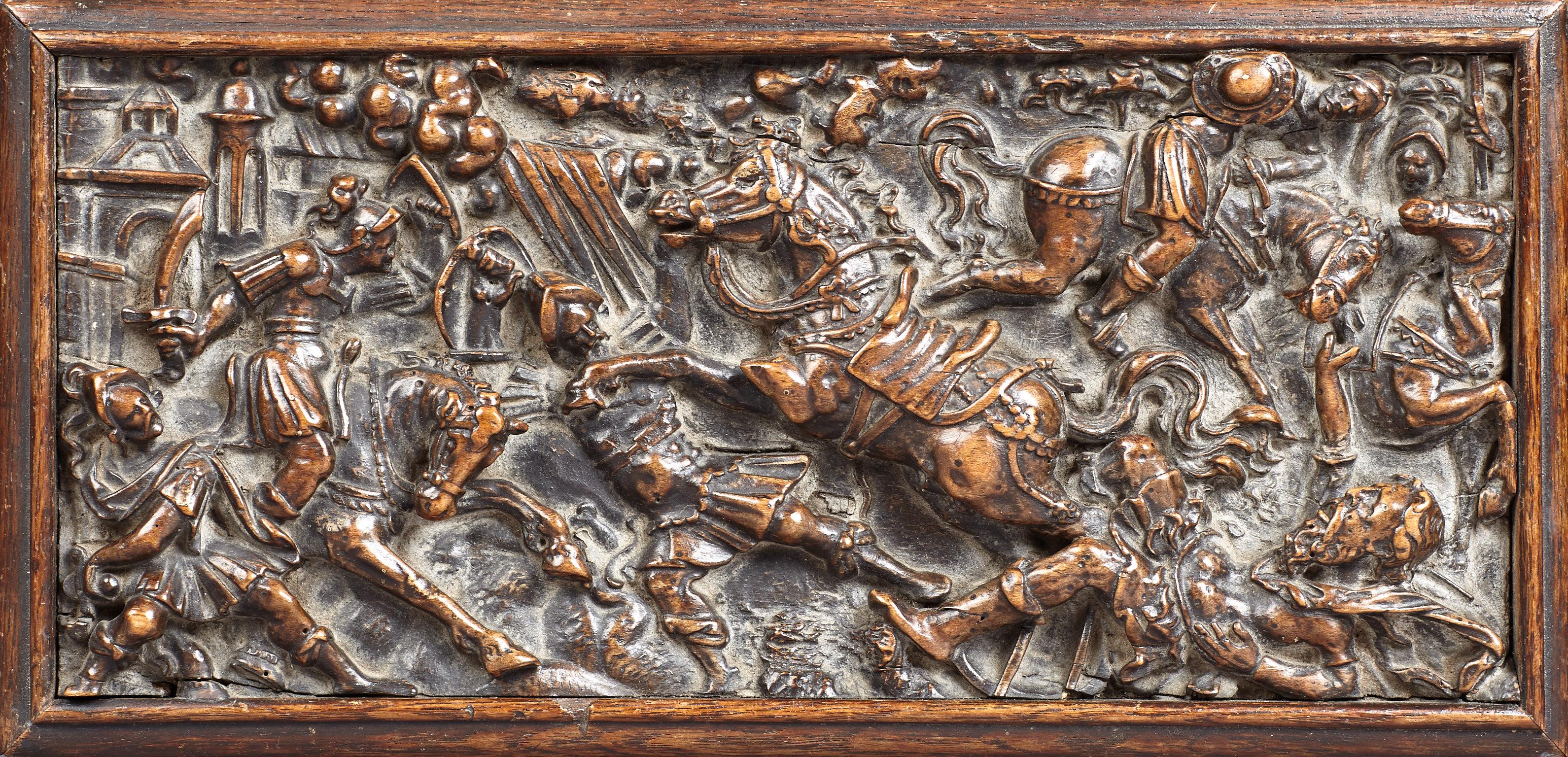 18th Century and Earlier Renaissance Carved Walnut Panel, French, circa 1560 For Sale