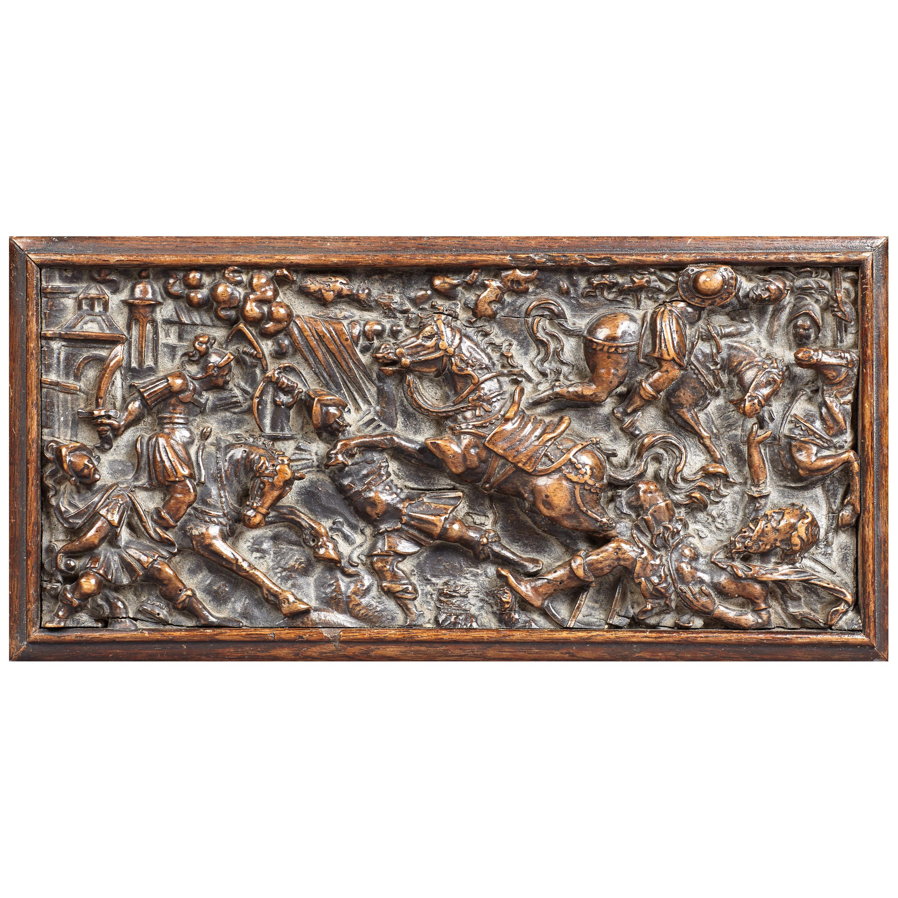 Renaissance Carved Walnut Panel, French, circa 1560 For Sale