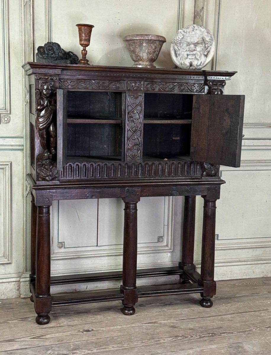 Crédence de la Renaissance, Commode-cabinet, Pays-Bas, 17ème siècle Excellent état - En vente à Honnelles, WHT