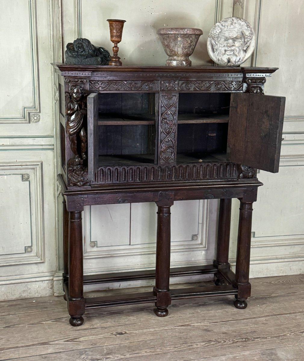 Bois Crédence de la Renaissance, Commode-cabinet, Pays-Bas, 17ème siècle en vente