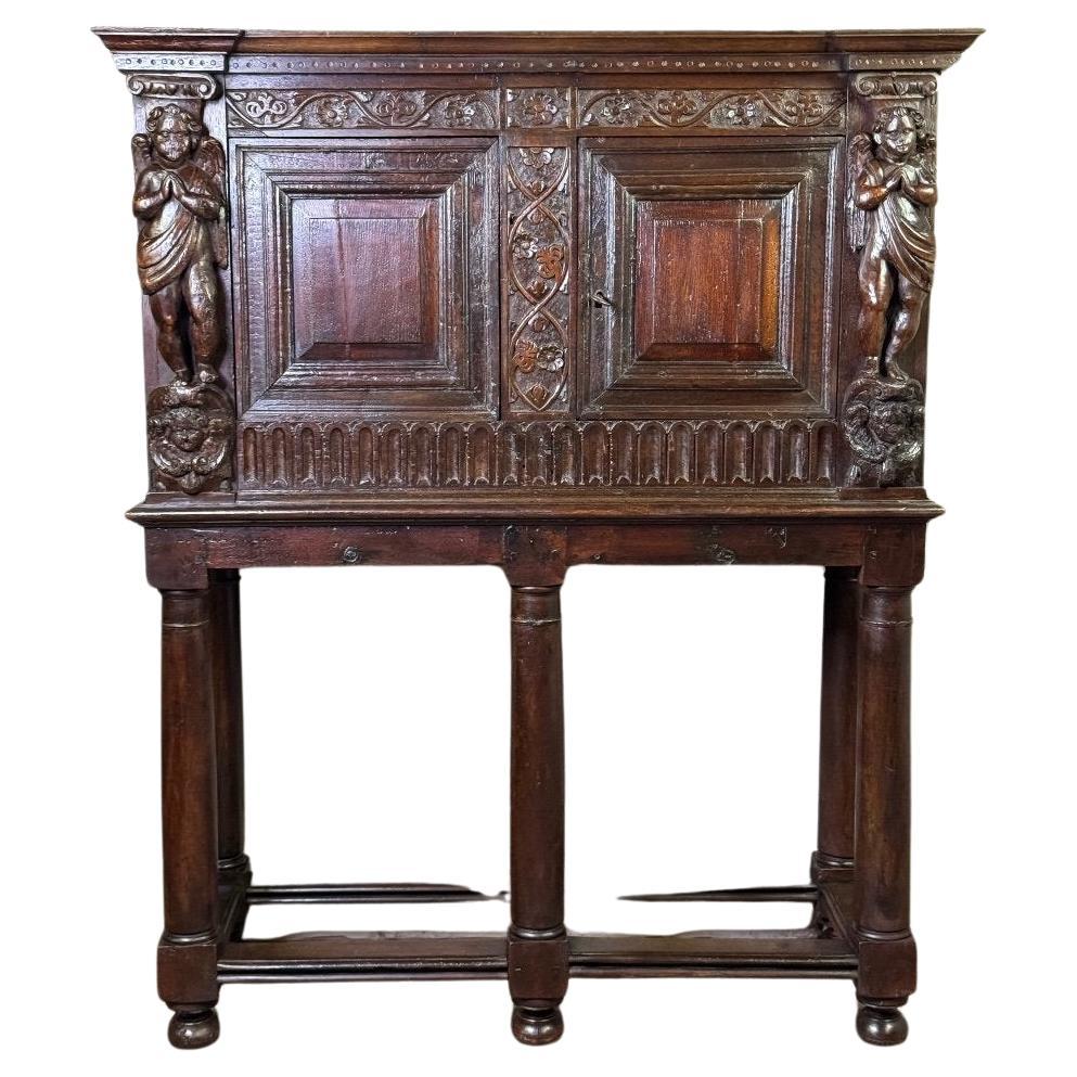 Credenza renacentista, Dressoir-cabinet, Países Bajos, Siglo XVII