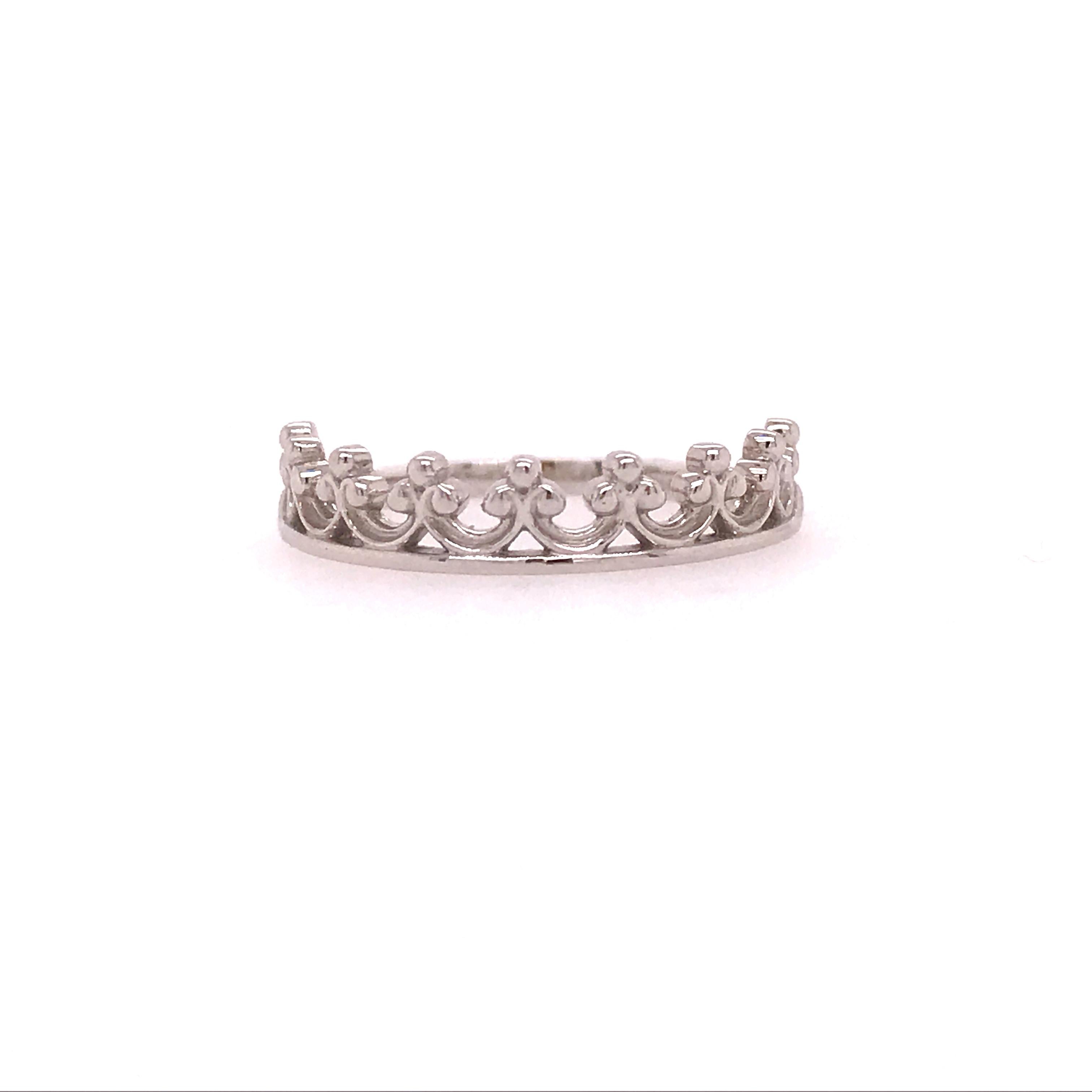 This Renaissance, romantic themed designed band is so versatile and fun! Pair this with an engagement ring (see our images above) for a unique addition to your forever ring or stack it with diamond bands for a fun pop of character! This ring can be