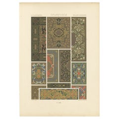 Paneles decorativos del Renacimiento - Ornamento de los siglos XVI-XVII, Placa LXIX, 1869