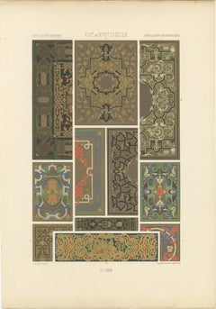 Paneles decorativos del Renacimiento - Ornamento de los siglos XVI-XVII, Placa LXIX, 1869