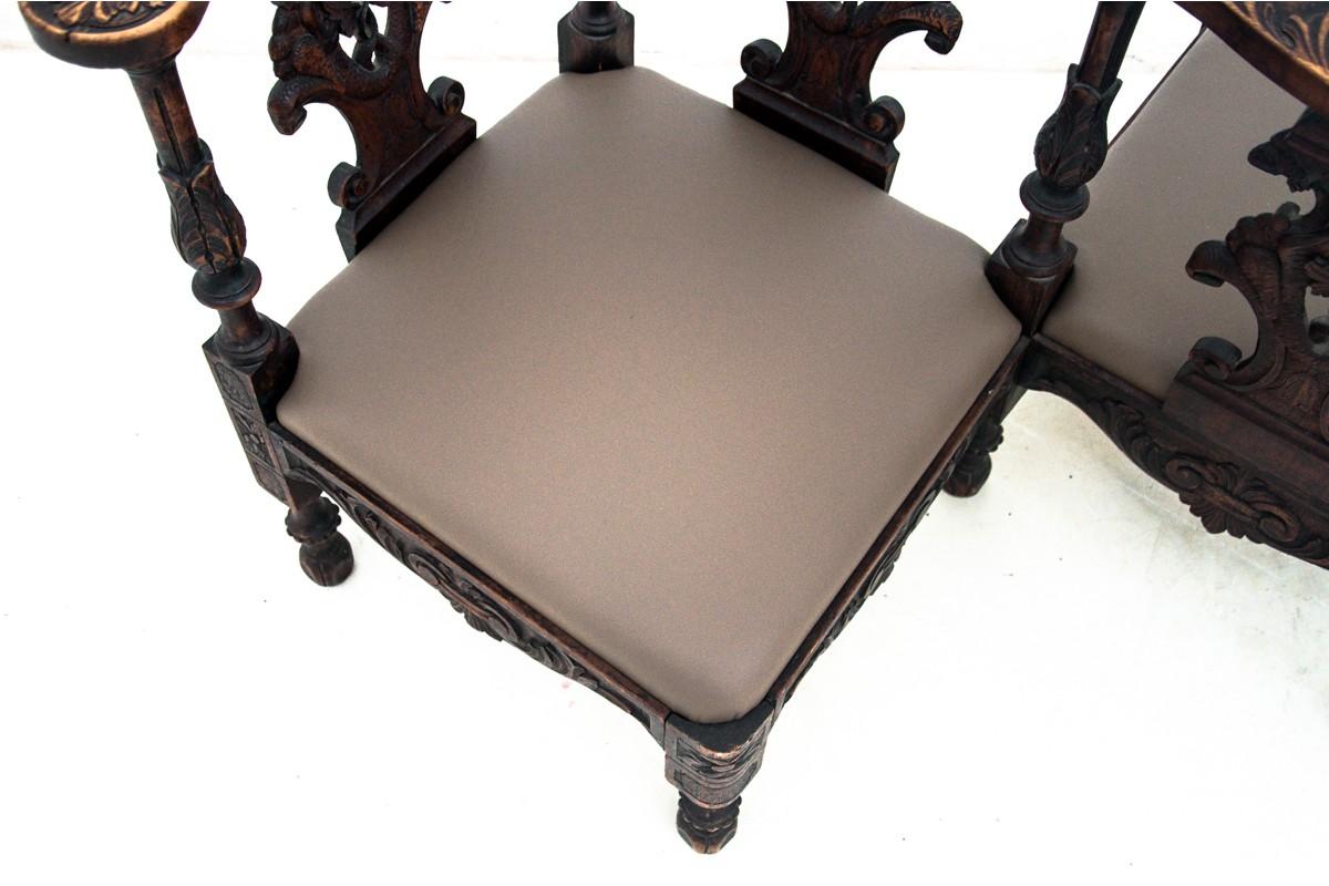 Asiento lateral doble renacentista, Francia, hacia 1860 Mediados del siglo XIX en venta