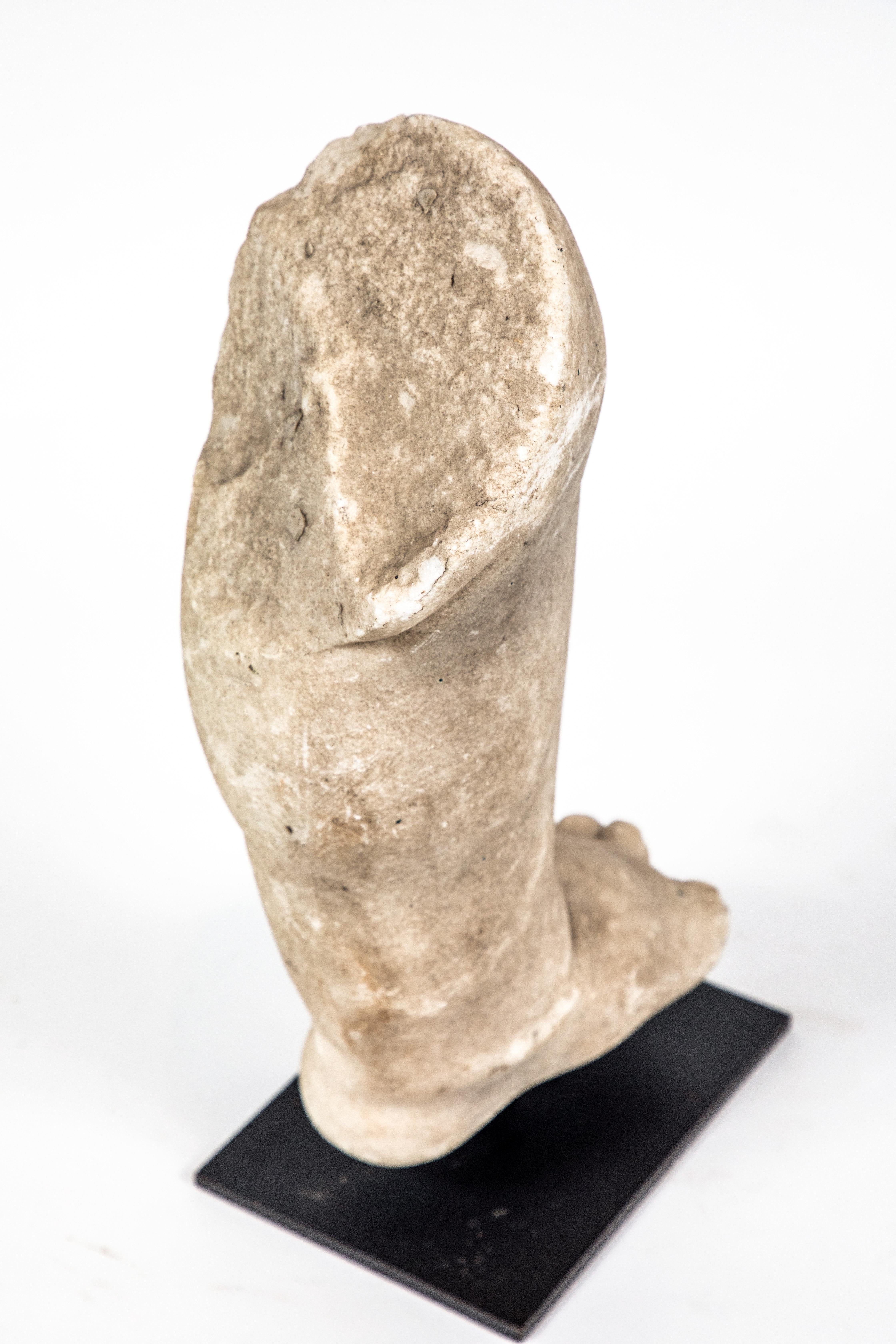 Renaissance Era, Marble Fragment of a Leg For Sale 2