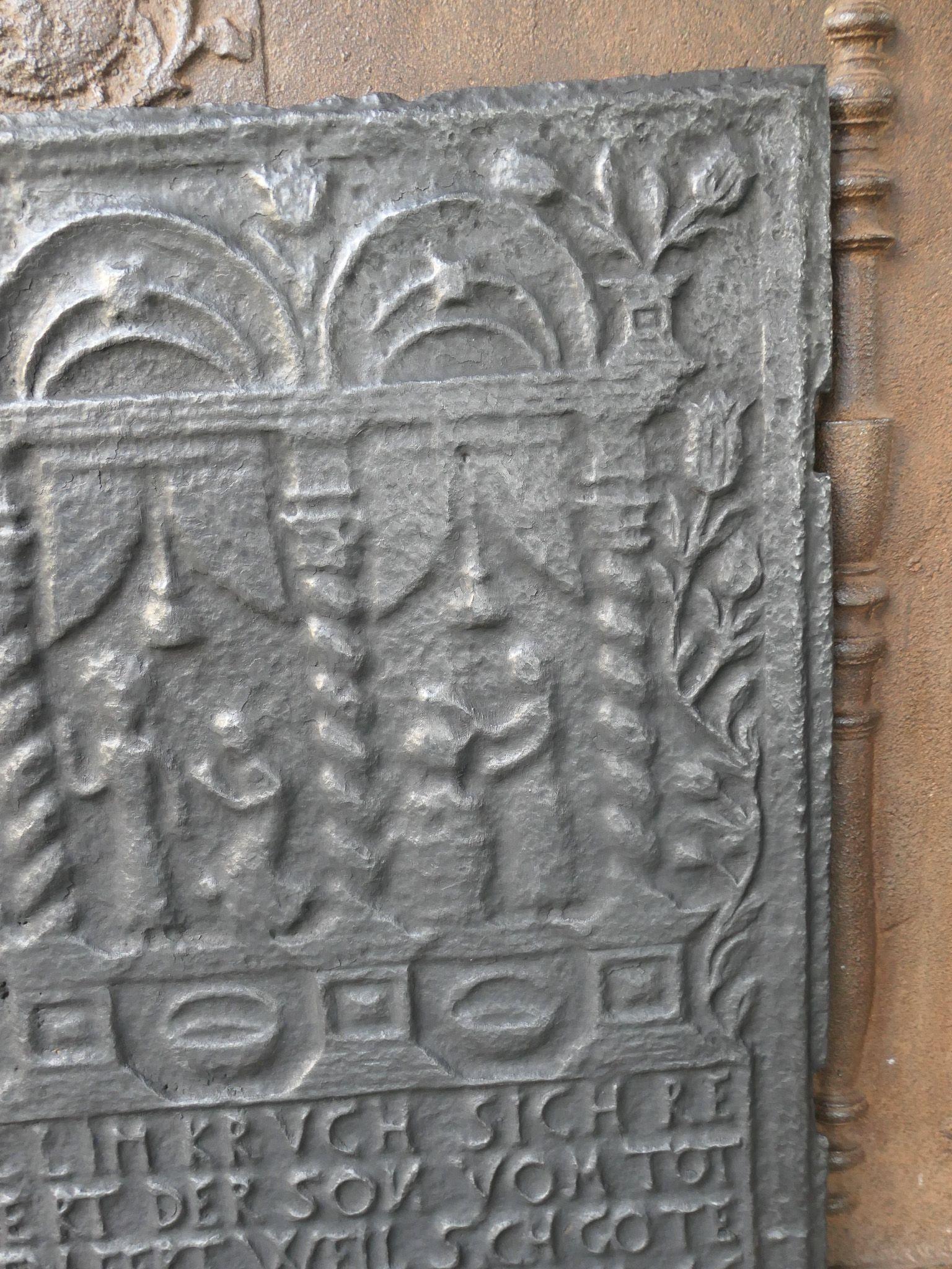 Revestimiento de chimenea renacentista que representa a Eliseo y el aceite de la viuda, s. XVI-XVII Vaciado