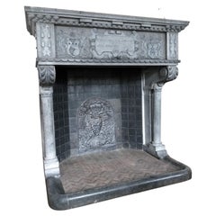 Renaissance Fireplace, Tall and Unique, Ca.1540