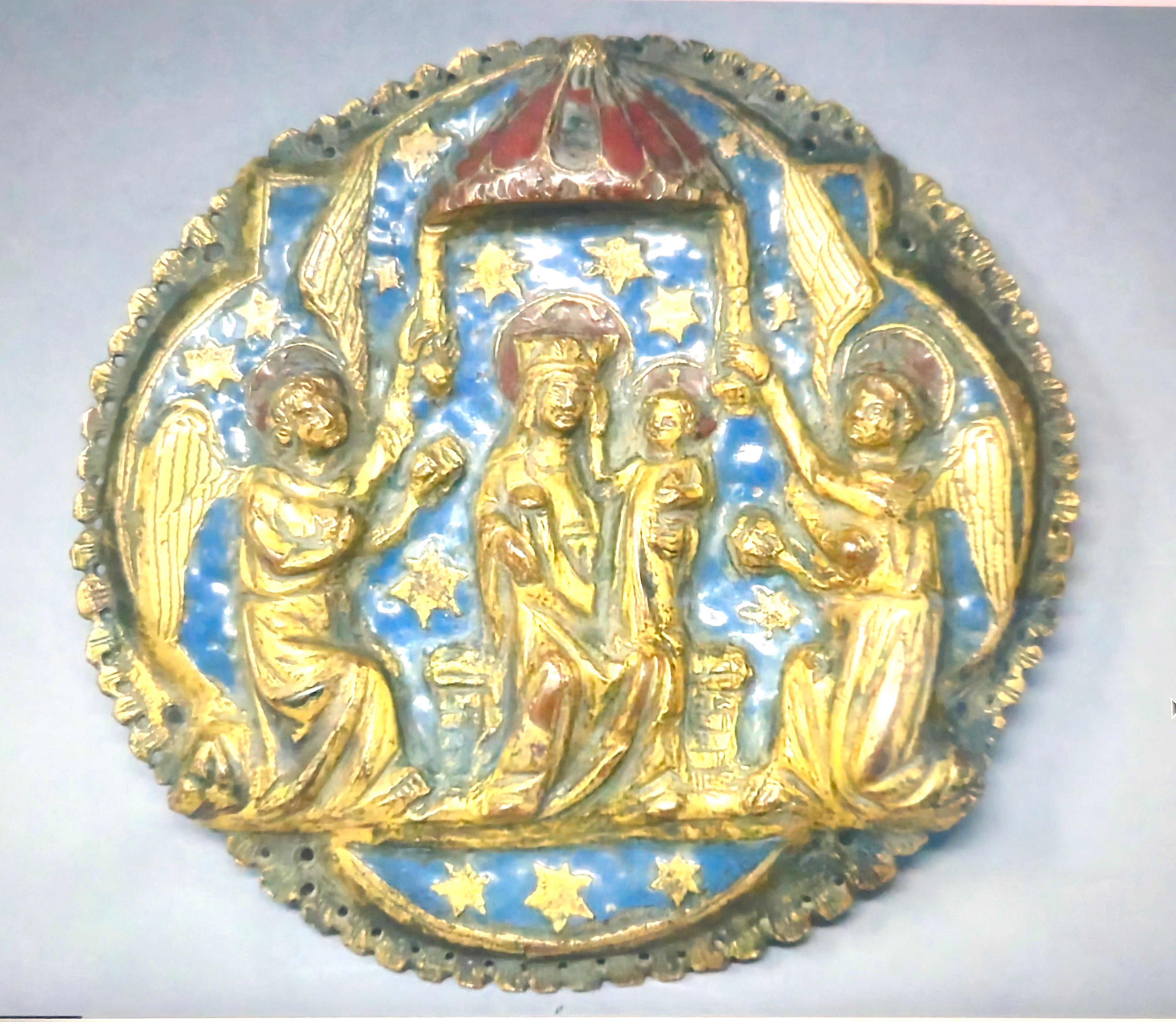Renaissance FleurDeLis Niello HighRelief GiltEngraved Heraldry Reliquary Jewelry For Sale 15
