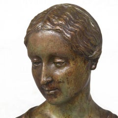 Renaissance Girl Bronze Bust