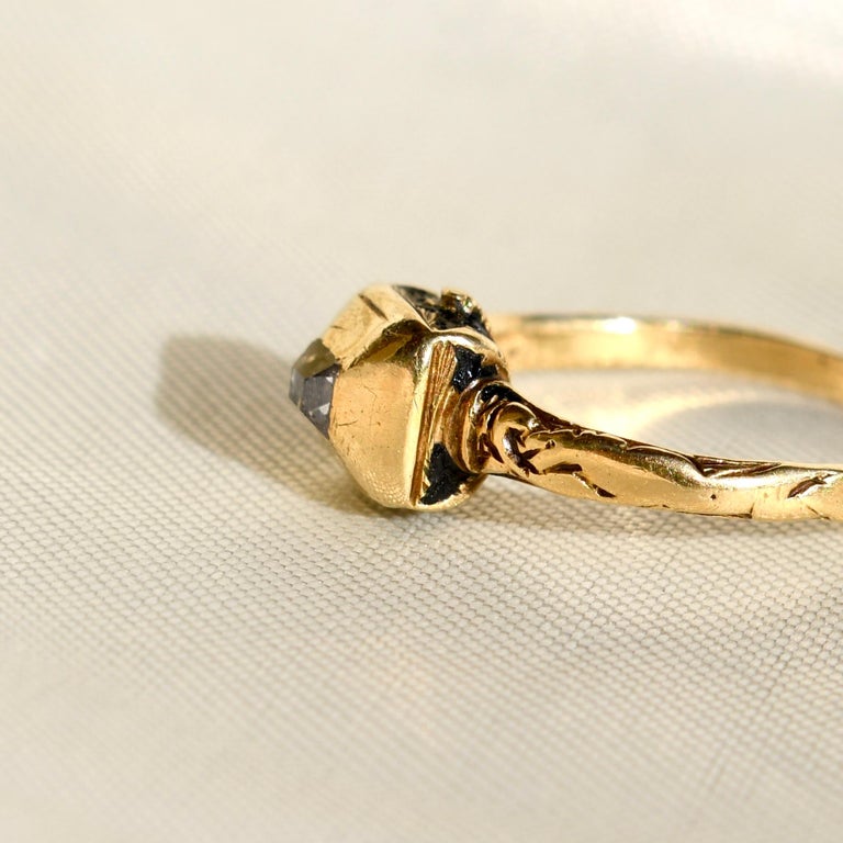 Enamel Ring 16th Century Gold Ring Renaissance Gold And Diamond