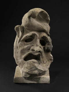 Renaissance grotesque in the shape of a half-moon - France, 17th century
