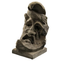 Renaissance grotesque in the shape of a half-moon - France, 17th century