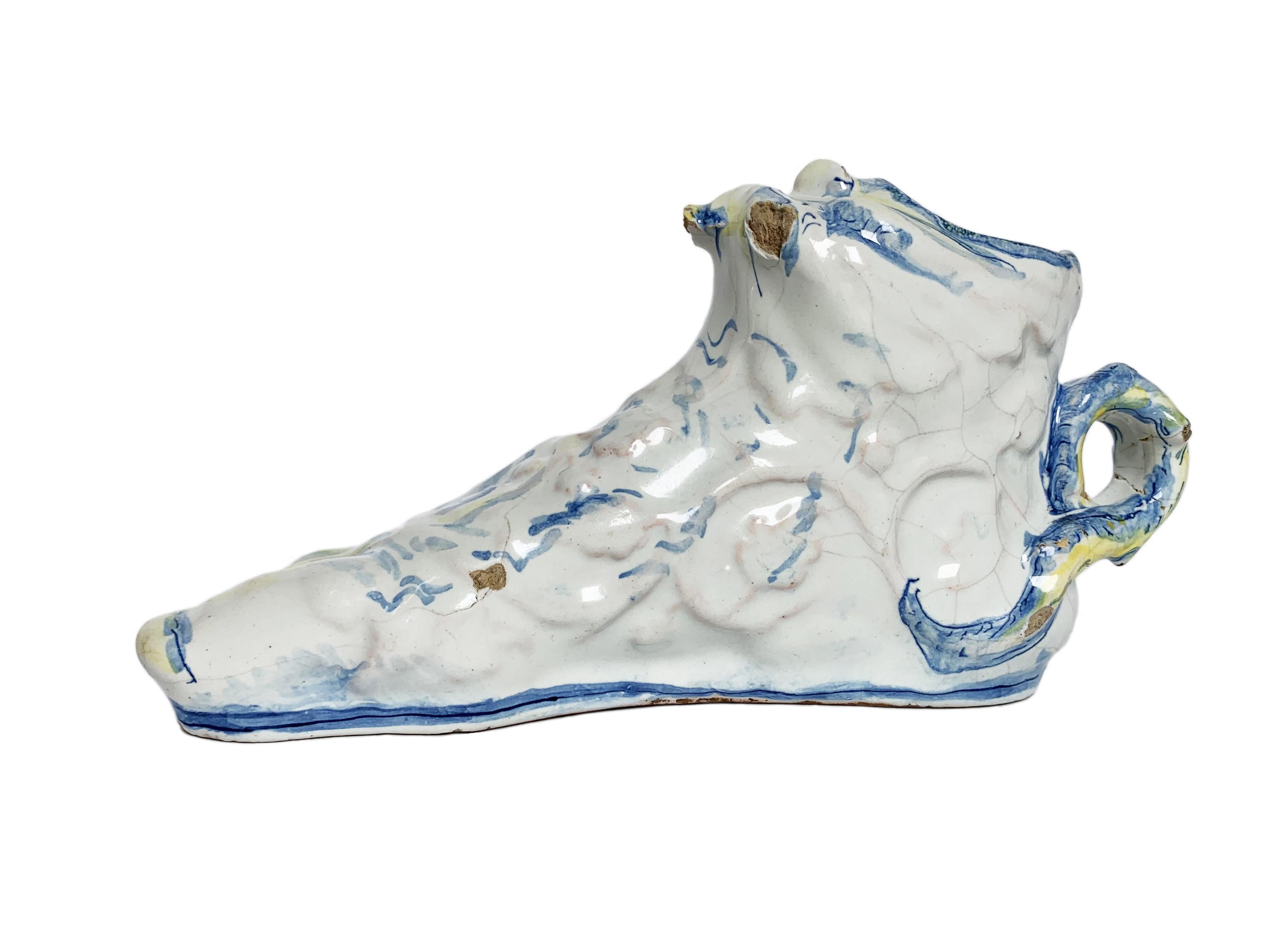 Renaissance Inkwell Calamelli workshop, Italy, Faenza, second half of the 16th In condizioni buone in vendita a Milano, IT