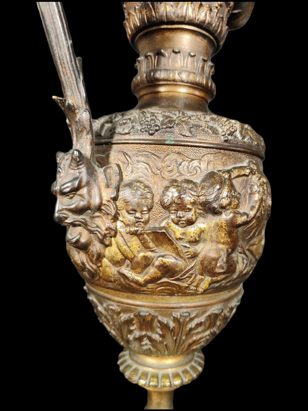Baroque Renaissance Jug Ewer from the 19th Century For Sale