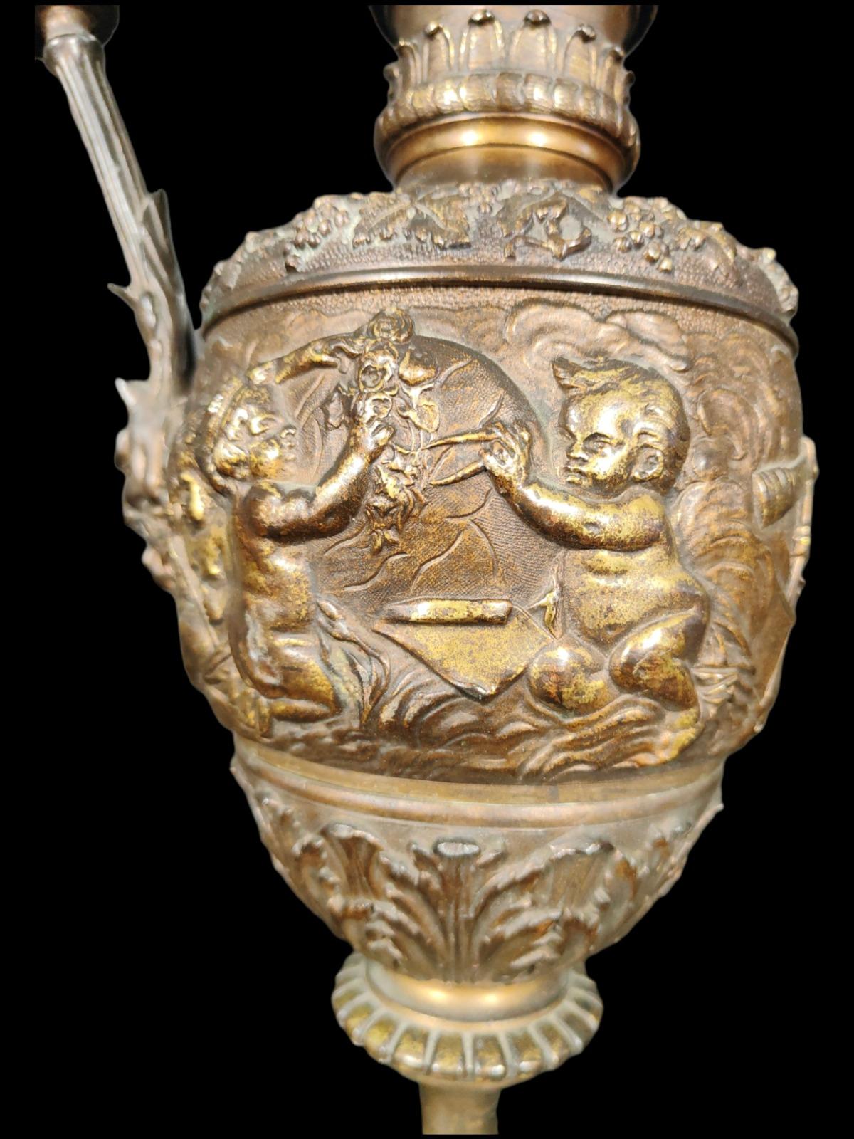 Bronze Renaissance Jug Ewer from the 19th Century For Sale