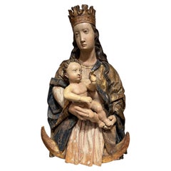 Renaissance Madonna and Child , Tyrol, late 15th- early 16th century.
