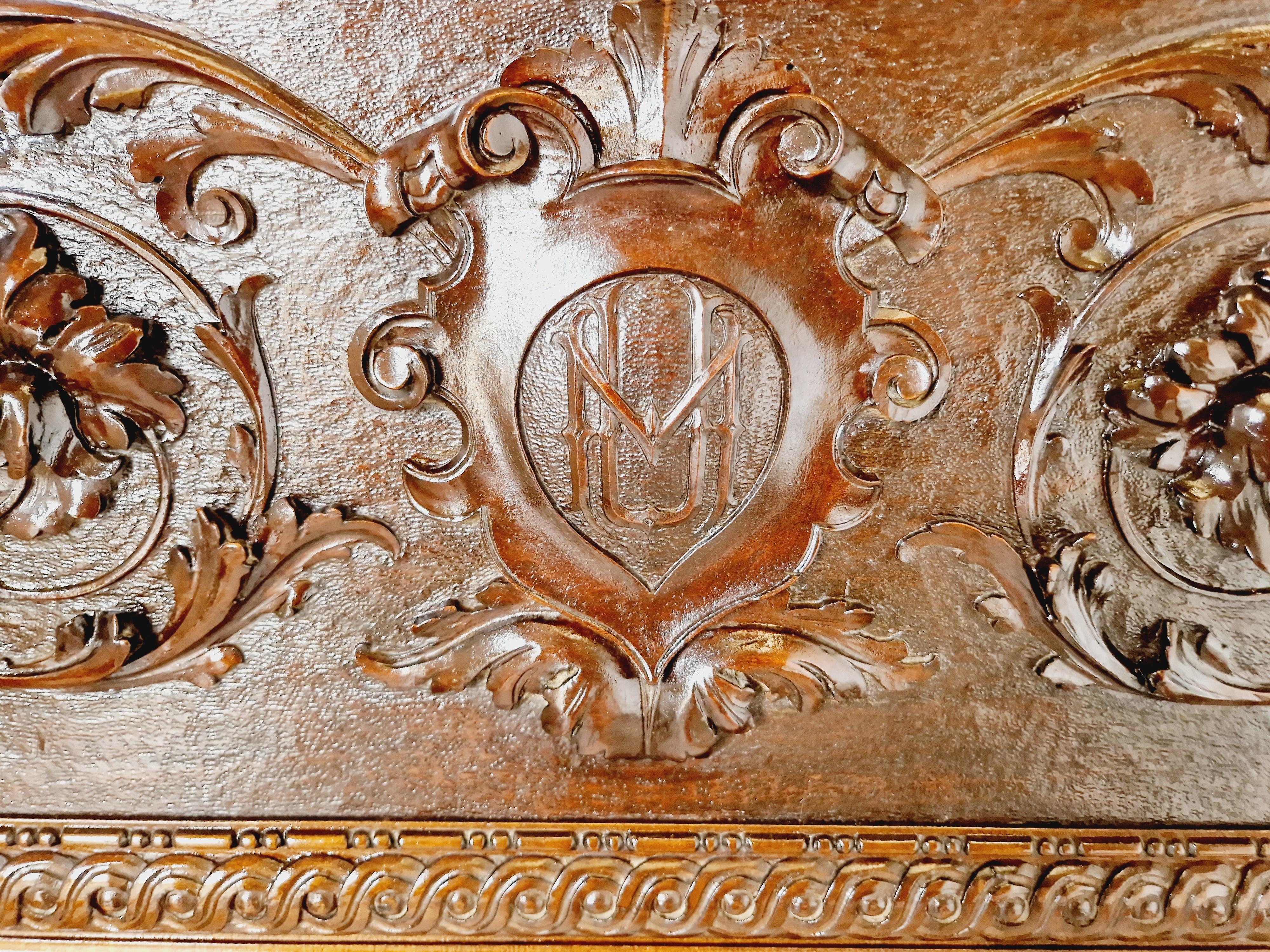 19th Century Renaissance Bed Italian 8