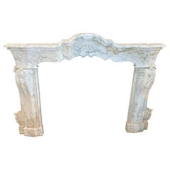 Renaissance Marble Mantel from Italy