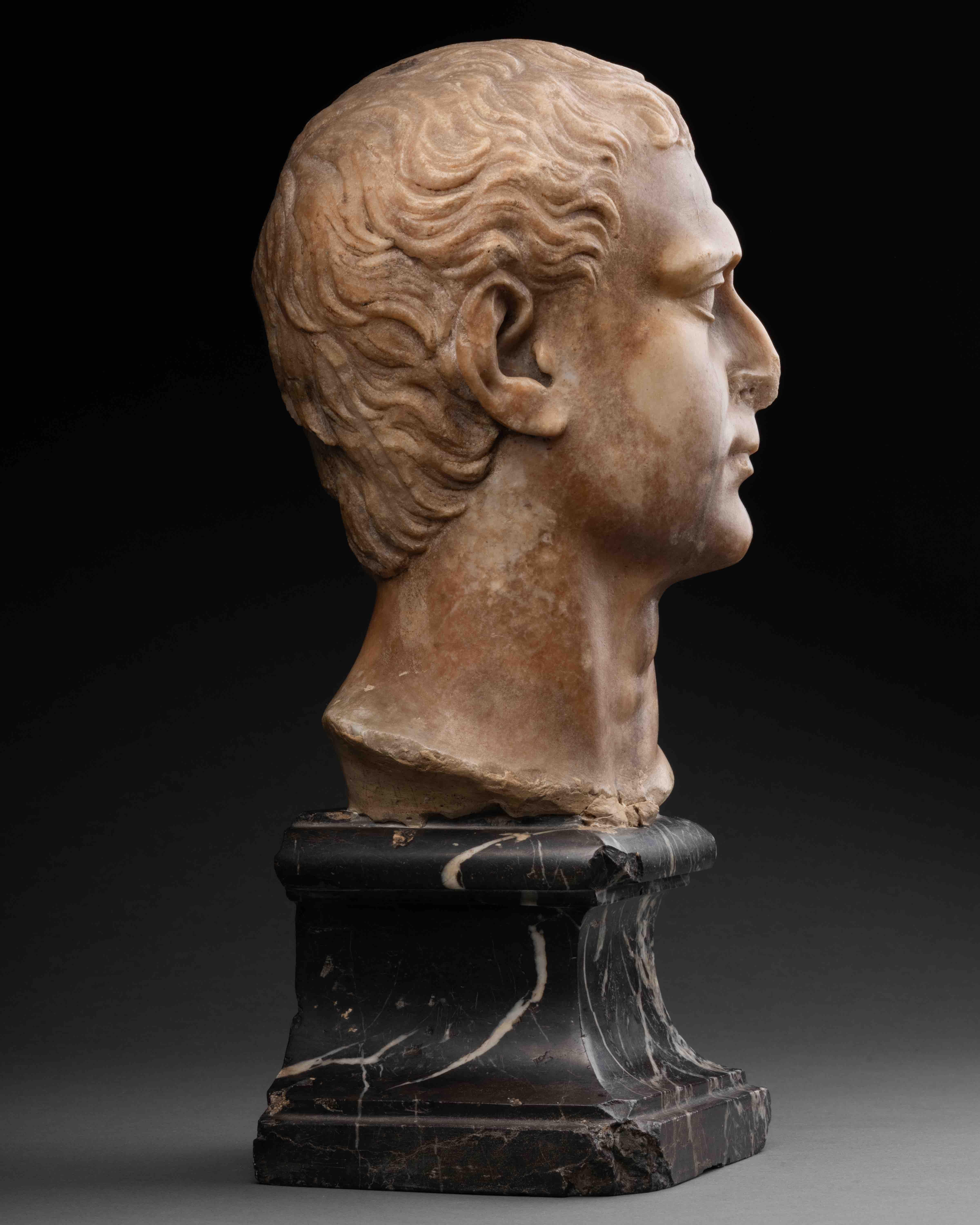Marbre Portrait en marbre Renaissance, Italie du Nord, 17e siècle en vente