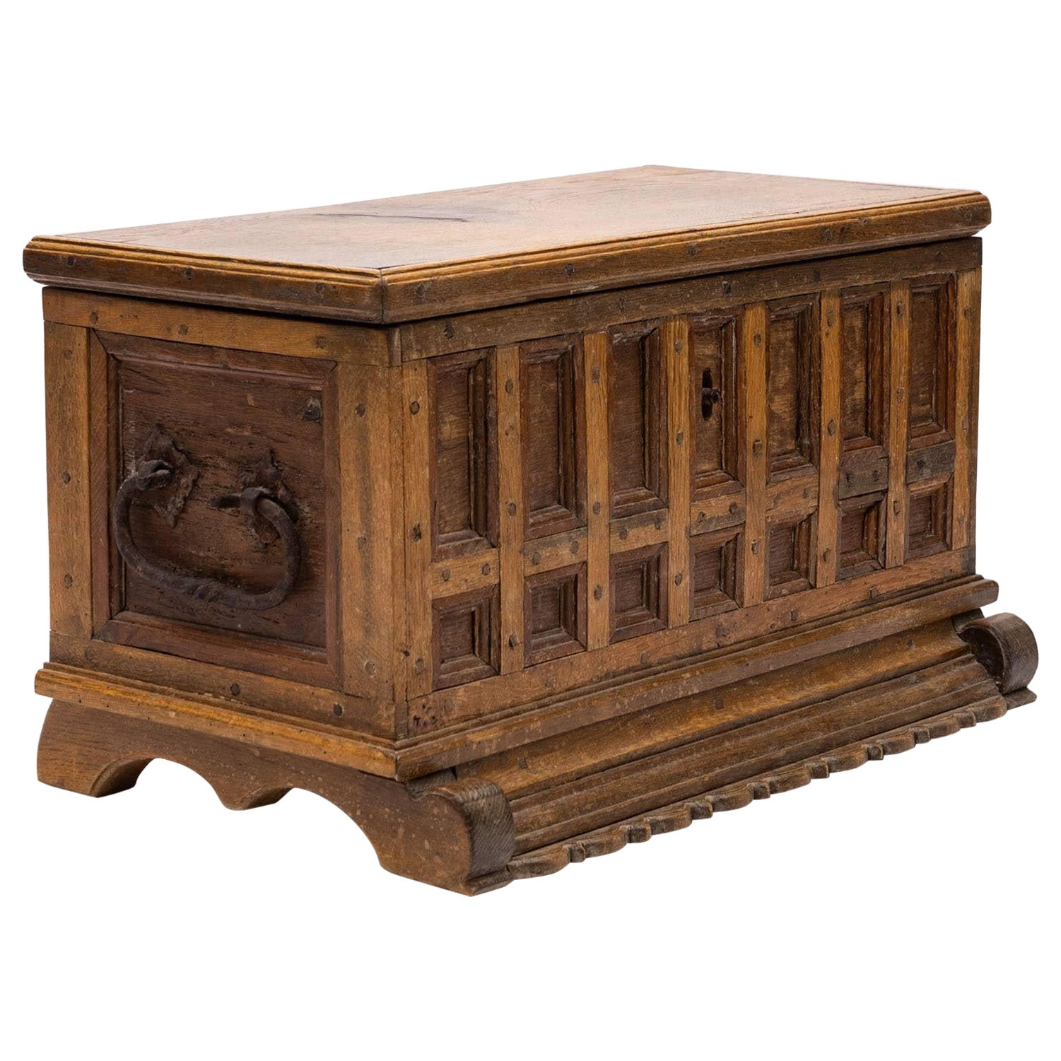 Renaissance Oak Chest, Denmark 17th Century