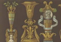Renaissance Ornament Print – 16th-Century Candlestick and Urn Designs, 1869
