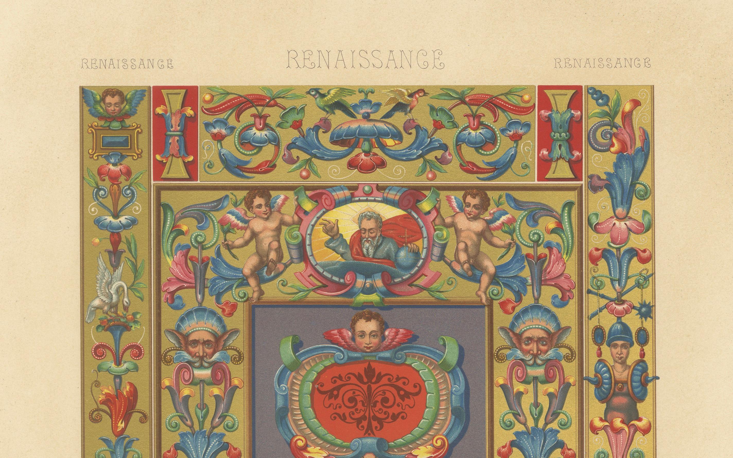 Estampa Ornamental Renacentista - Panel 