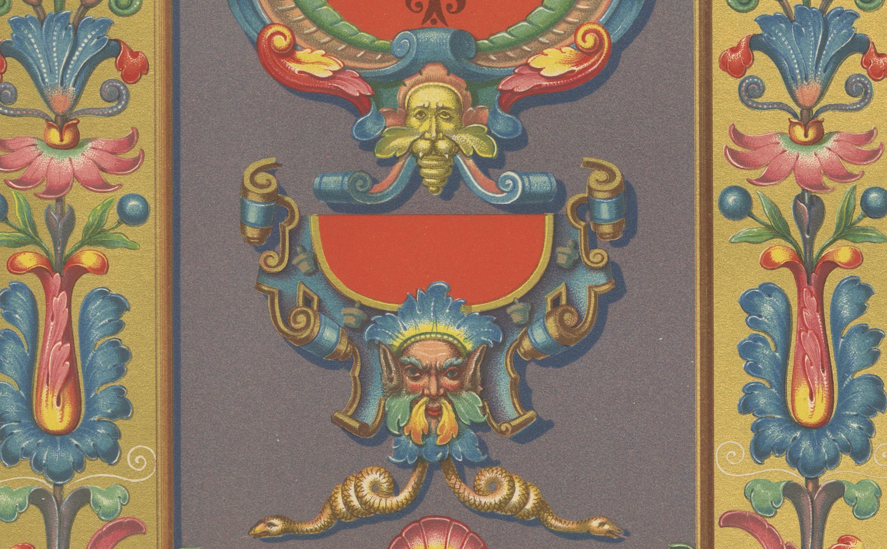 Estampa Ornamental Renacentista - 