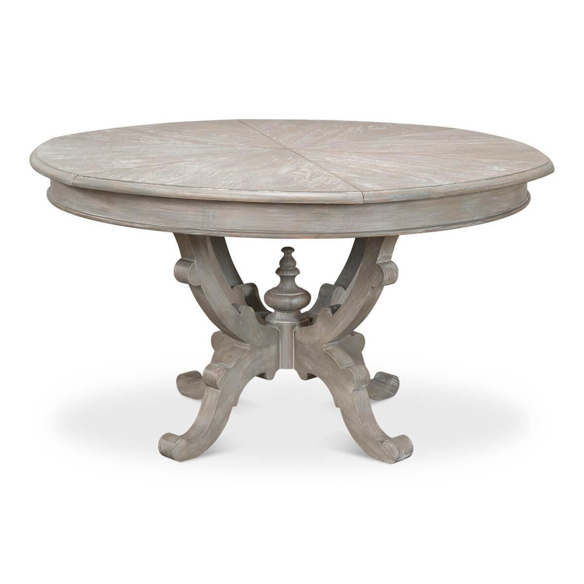 Table de salle à manger ronde peinte de la Renaissance en vente 4