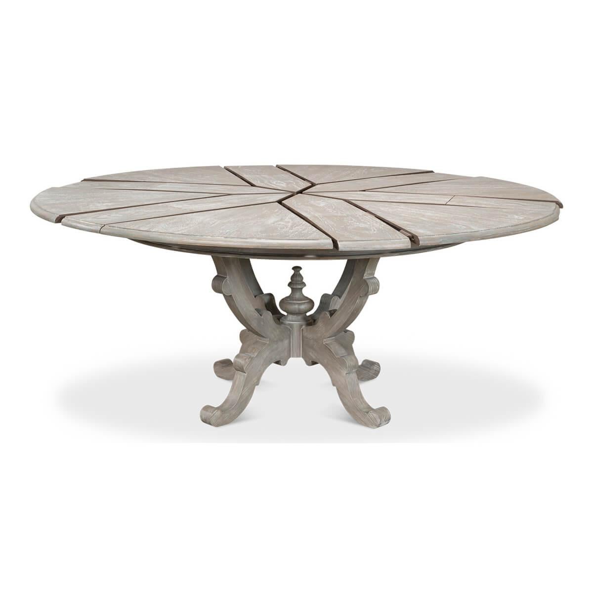round painted dining table