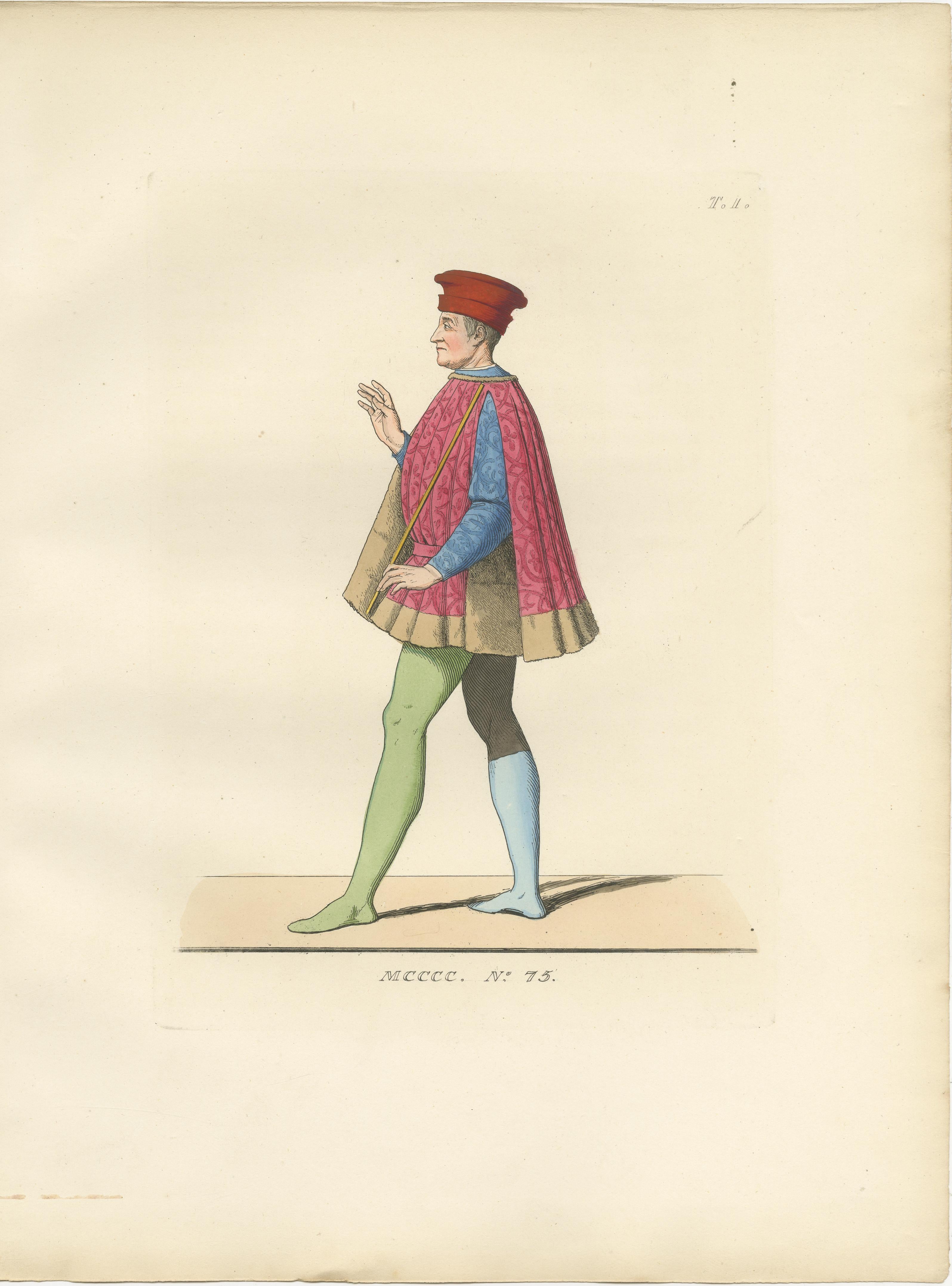19th Century Renaissance Portraits of the Lord of Rimini, Vitelleschi and Duchess, 1845 For Sale