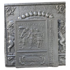 Renaissance Religious Cast Iron Fireback, Germany