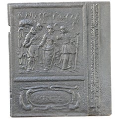 Renaissance Religious Cast Iron Fireback, Germany